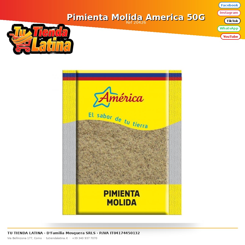 Pimienta Molida America 50G
