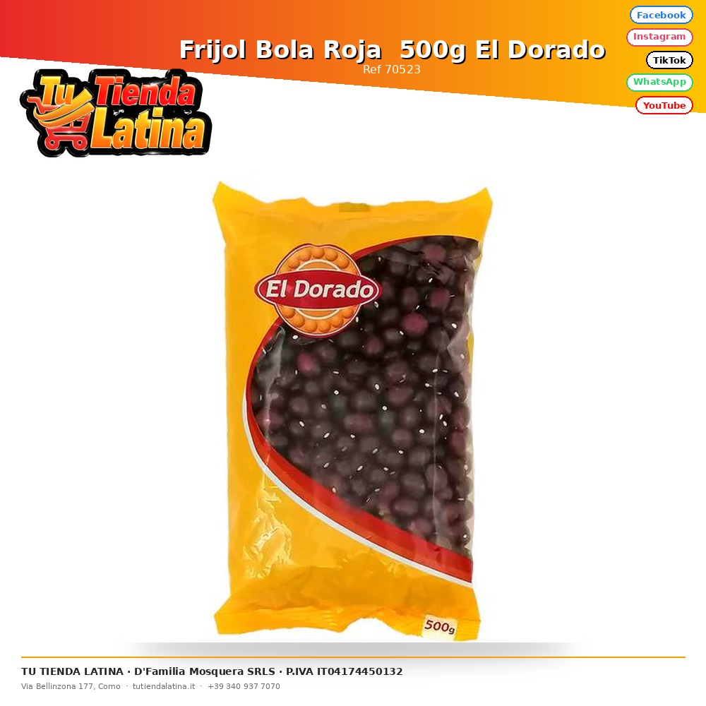 Frijol Bola Roja 500g El Dorado