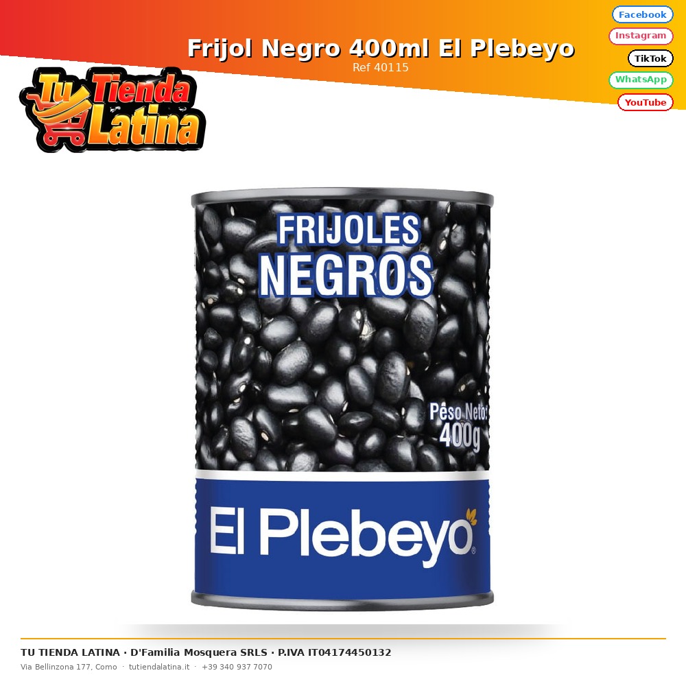 Black Bean 400ml El Plebeyo