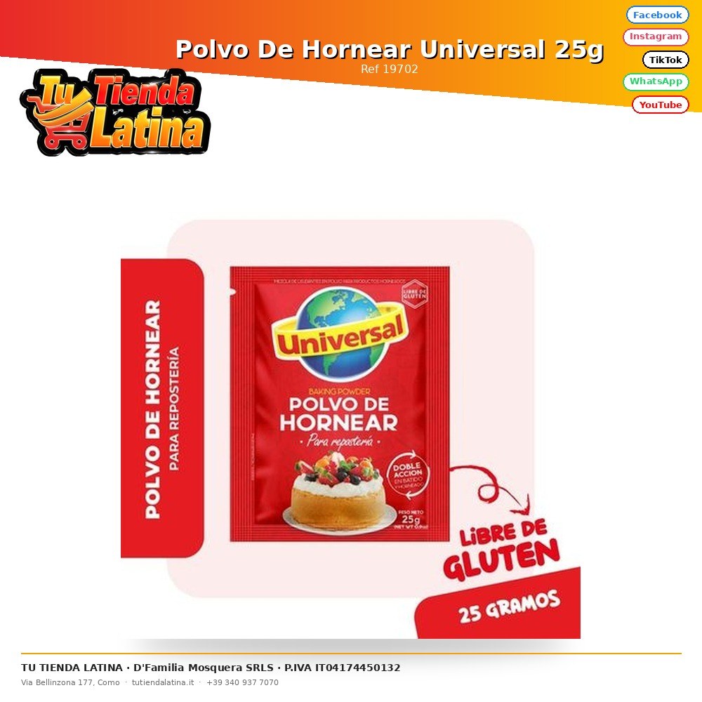 Lievito universale in polvere 25g