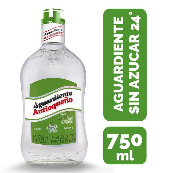 Aguardiente Antioqueño Tapa Verde Sin Azúcar – 700ml