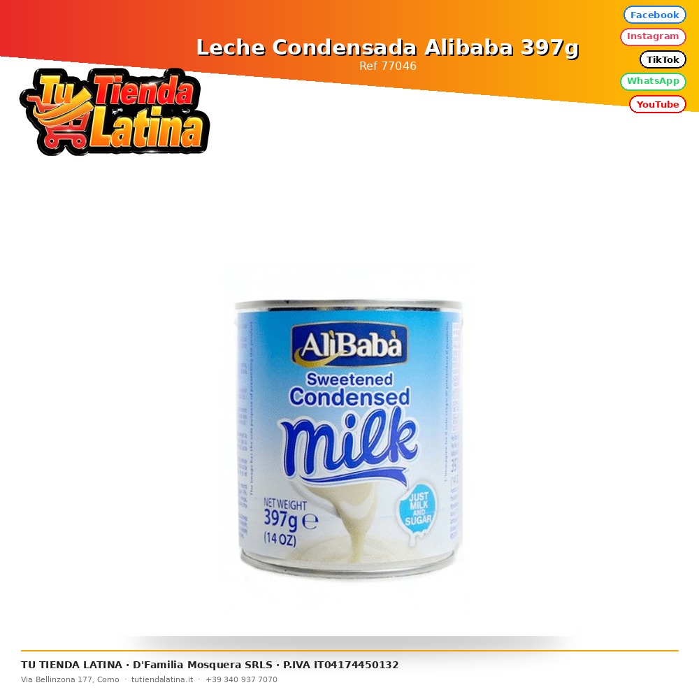 Leche Condensada Alibaba 397g
