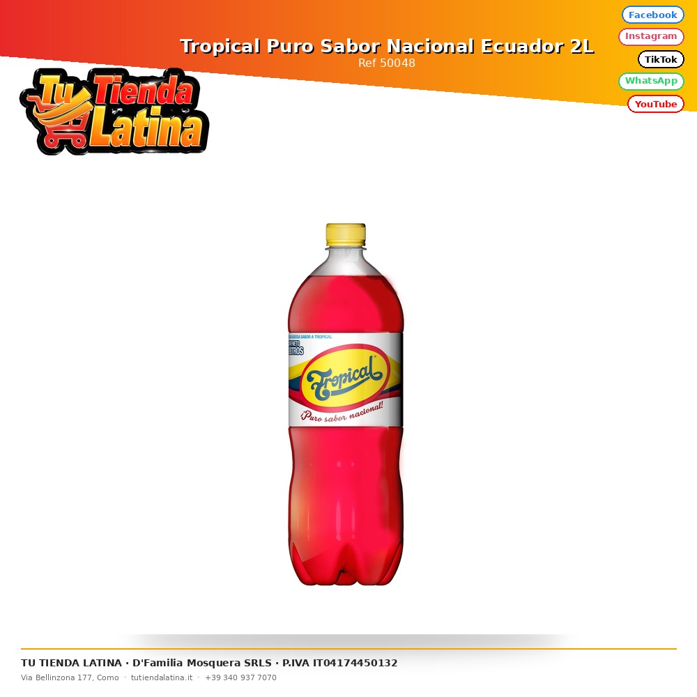 Aroma Nazionale Puro Tropicale Ecuador 2L