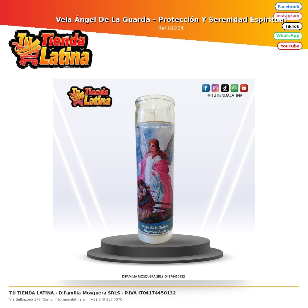 Vela Ángel De La Guarda – Protección Y Serenidad Espiritual