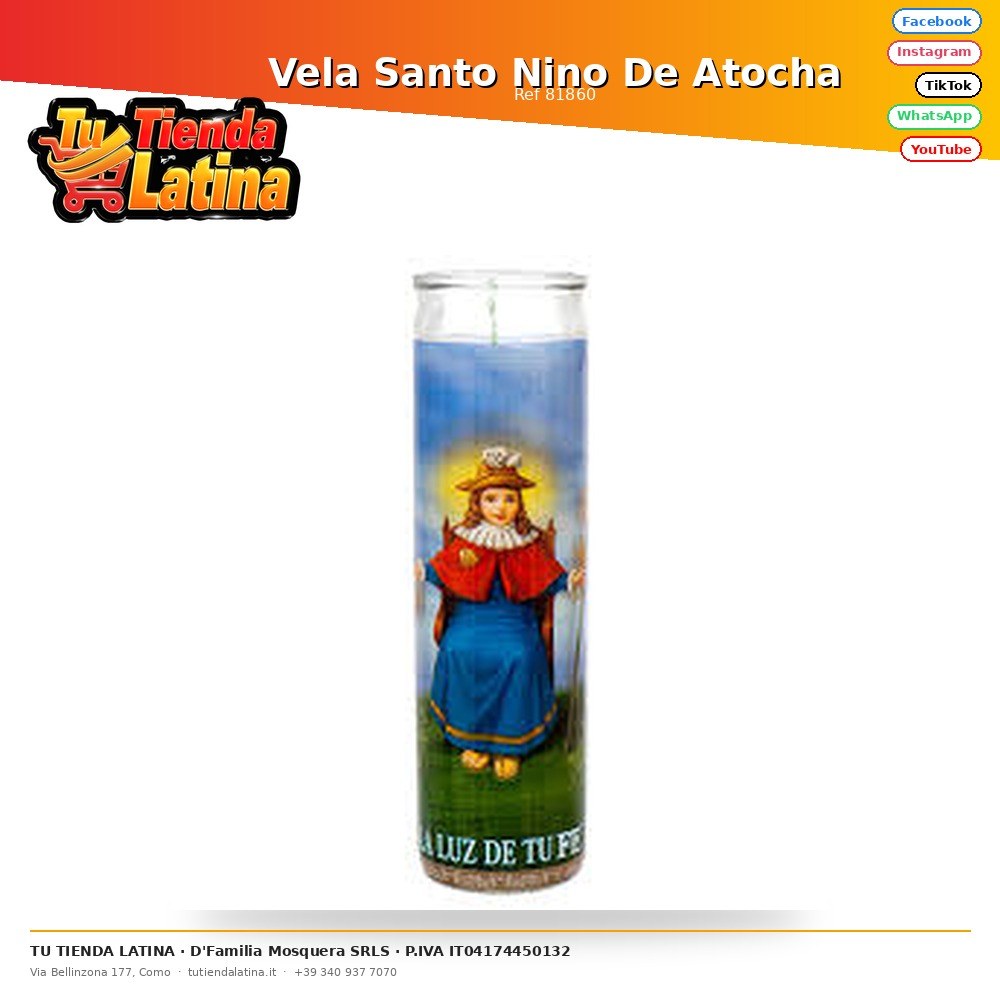 Vela Santo Nino De Atocha