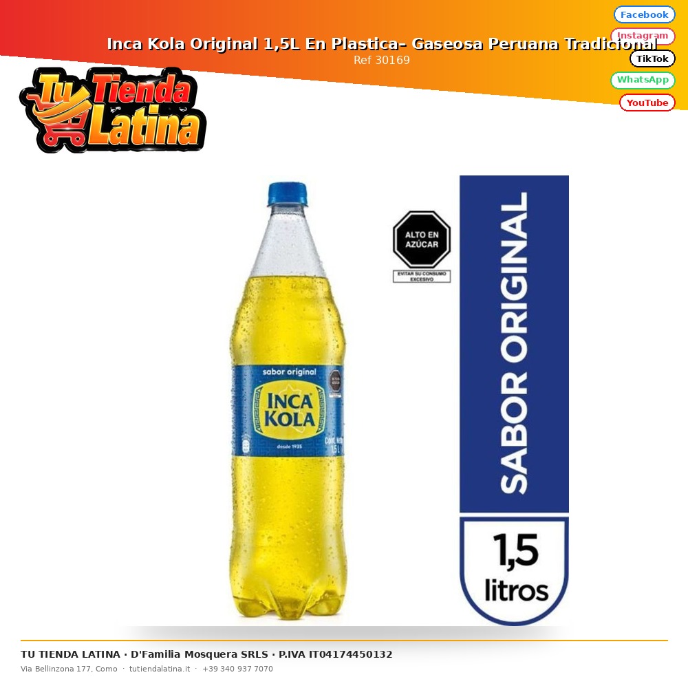 Inca Kola Original 1,5L En Plastica– Gaseosa Peruana Tradicional