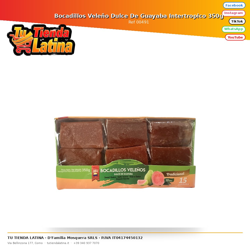 Dolce di Guava Bocadillo Veleño Intertropico 350g
