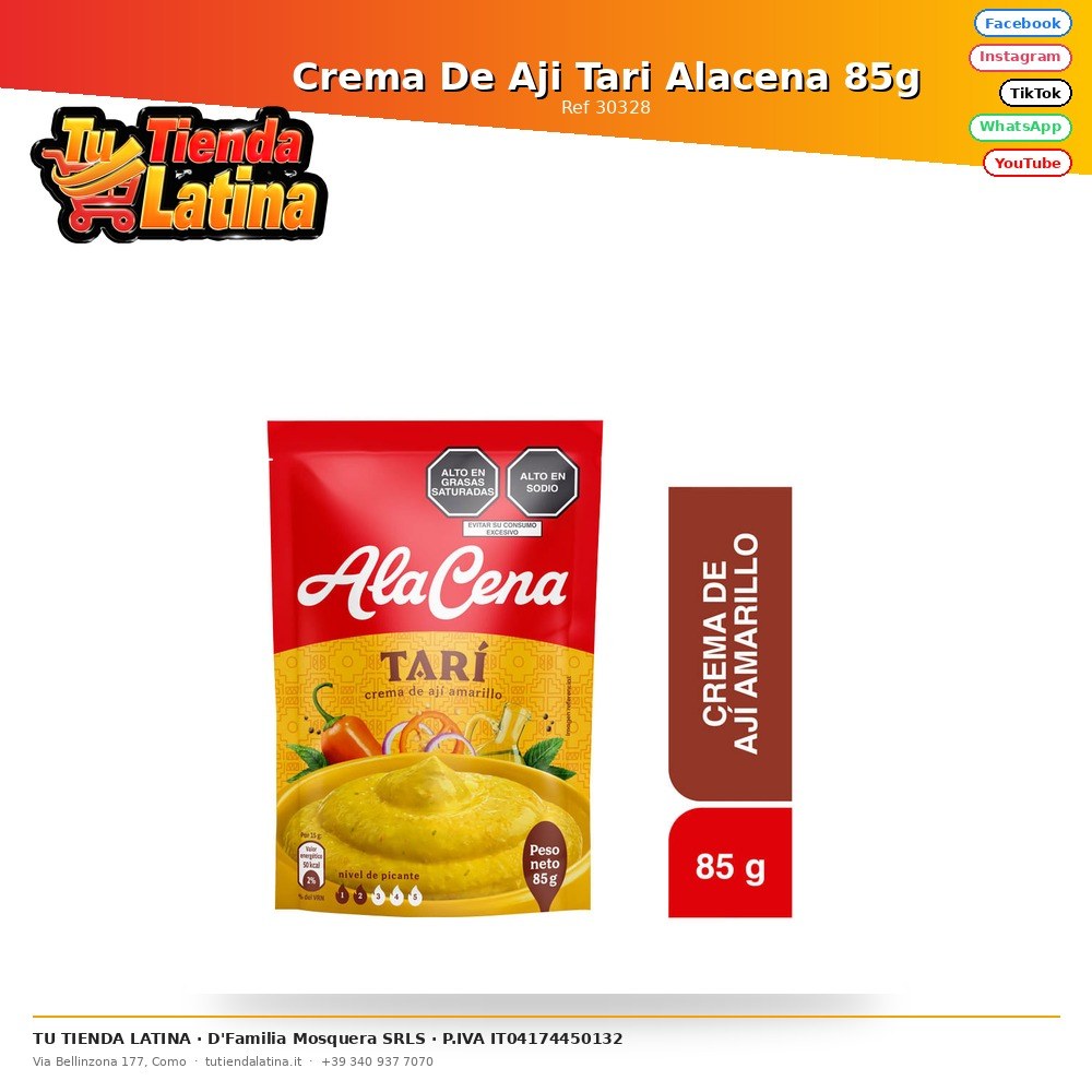 Crema De Aji Tari Alacena 85g
