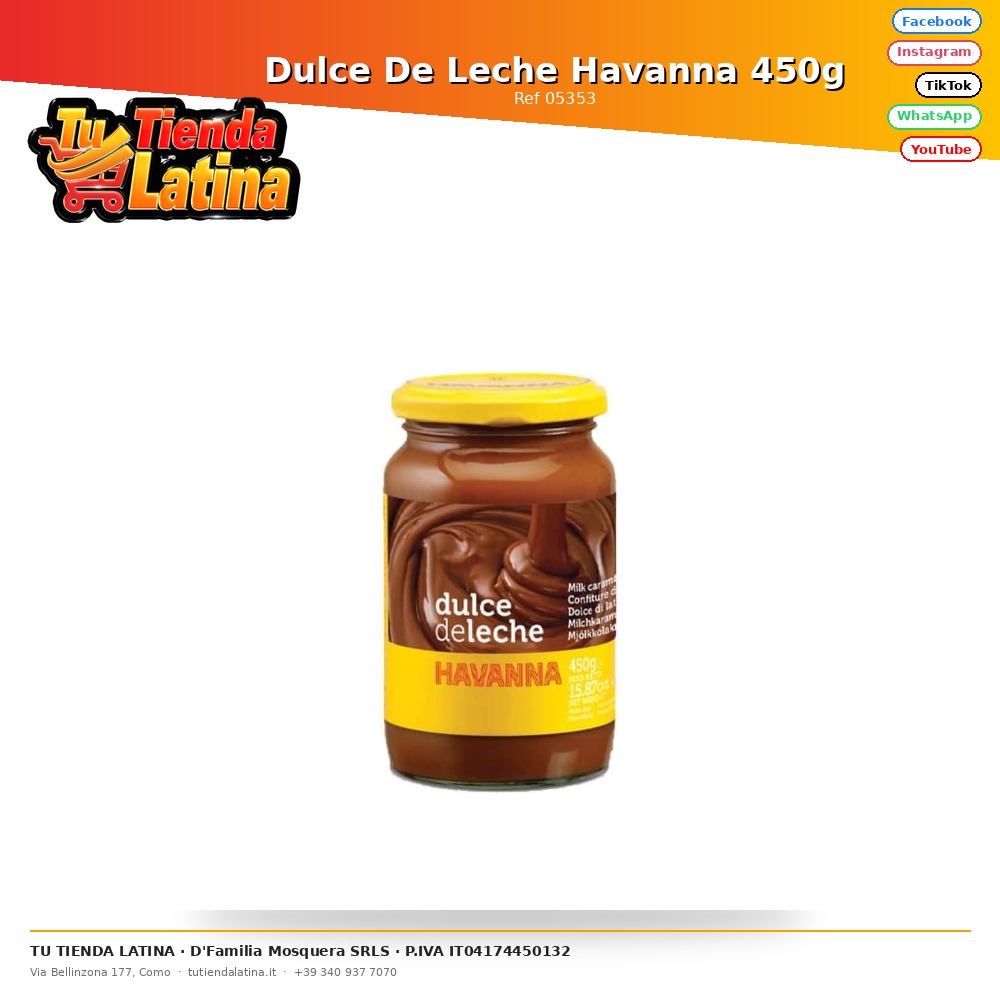 Dulce De Leche Havanna 450g