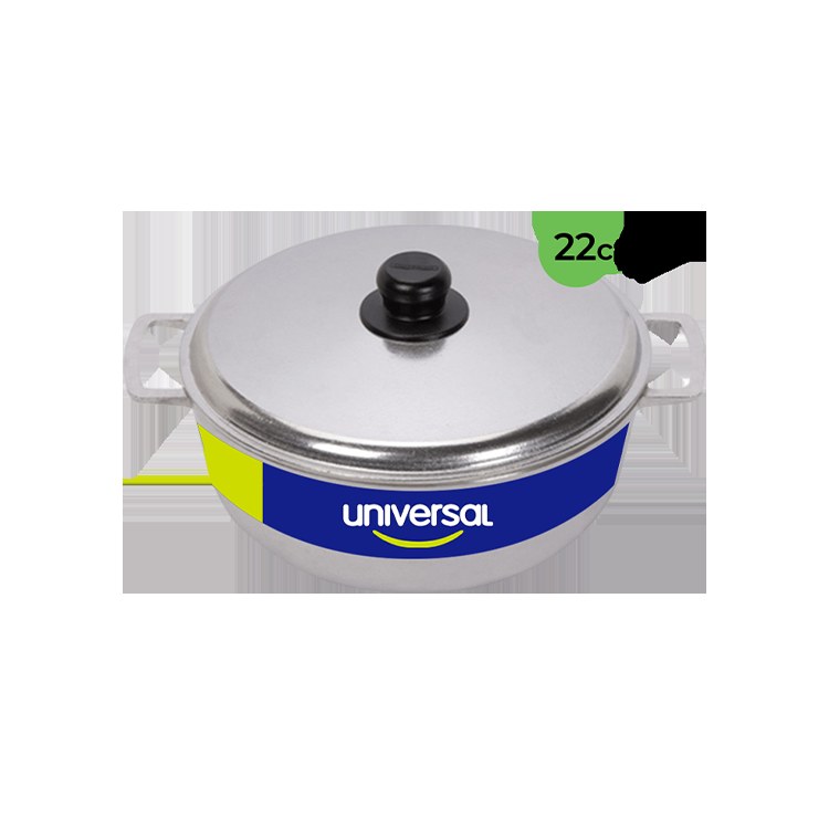 Caldero Universal 22cm Aluminio Fundido Con Tapa