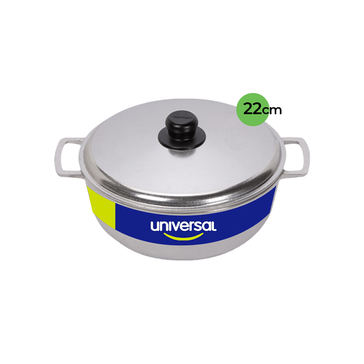 Universal Cauldron 22cm Cast Aluminum With Lid