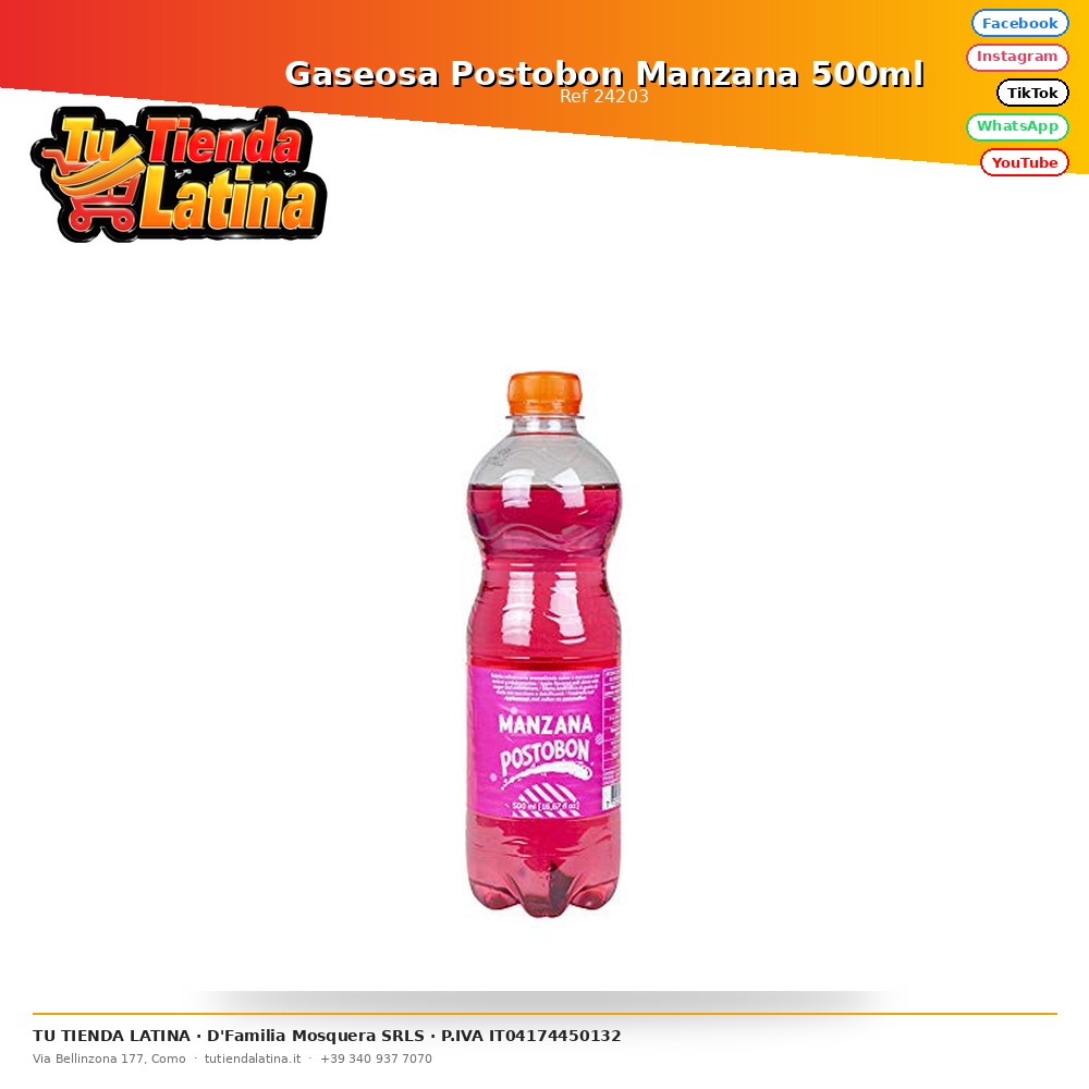 Postobon Mela Soda 500ml