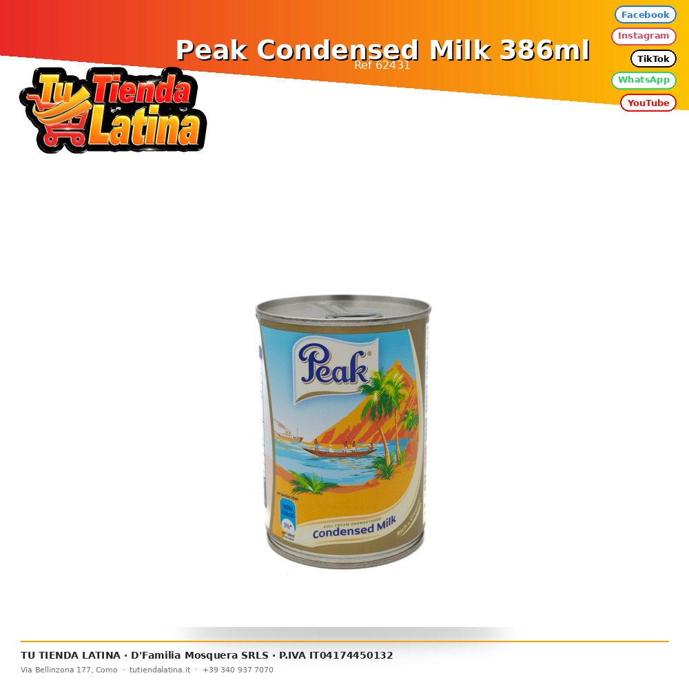Peak Condensed Milk 386ml