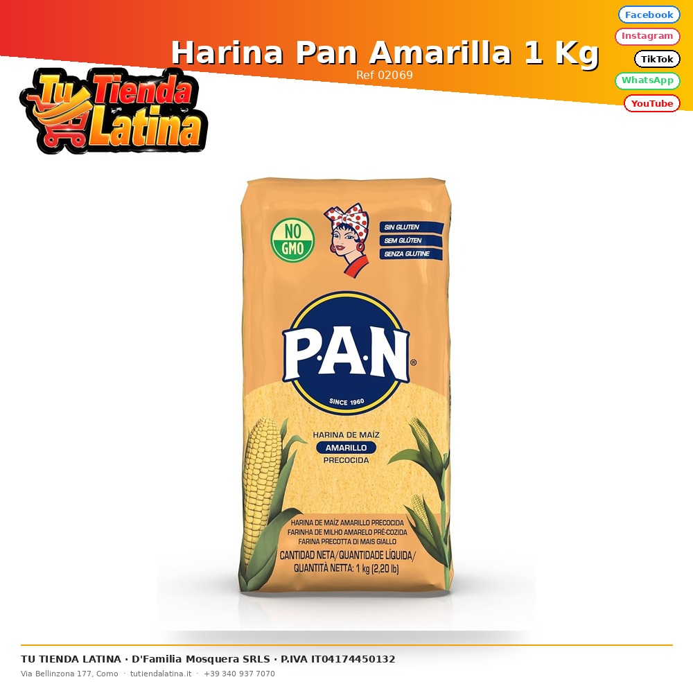 Harina Pan Amarilla 1 Kg