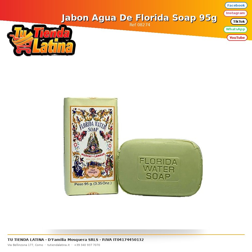 Jabon Agua De Florida Soap 95g