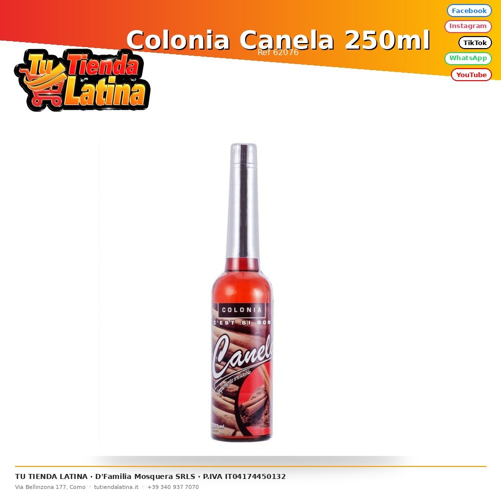 Cinnamon Cologne 250ml