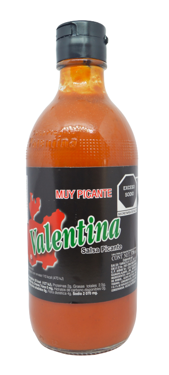 Salsa Valentina Muy Picante 370ml Negra