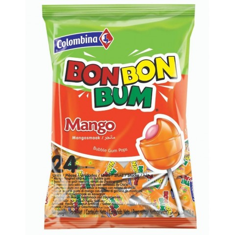  Chupete Bon Bon Bum Mango 24 Und