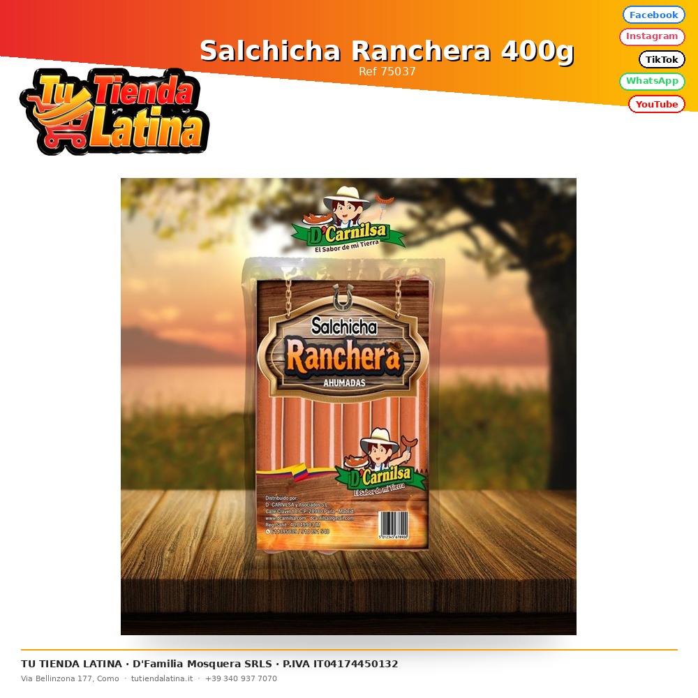 Salsiccia Ranch 400g