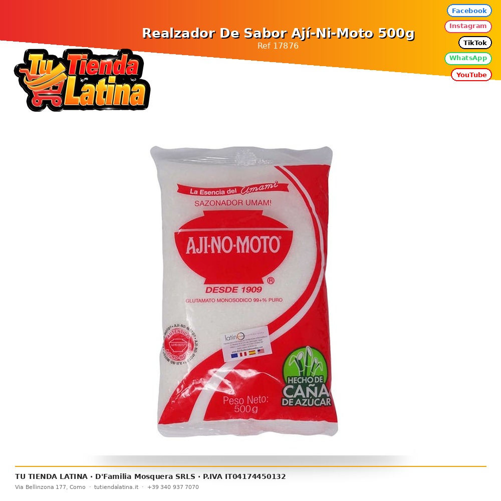 Ají-Ni-Moto Flavor Enhancer 500g