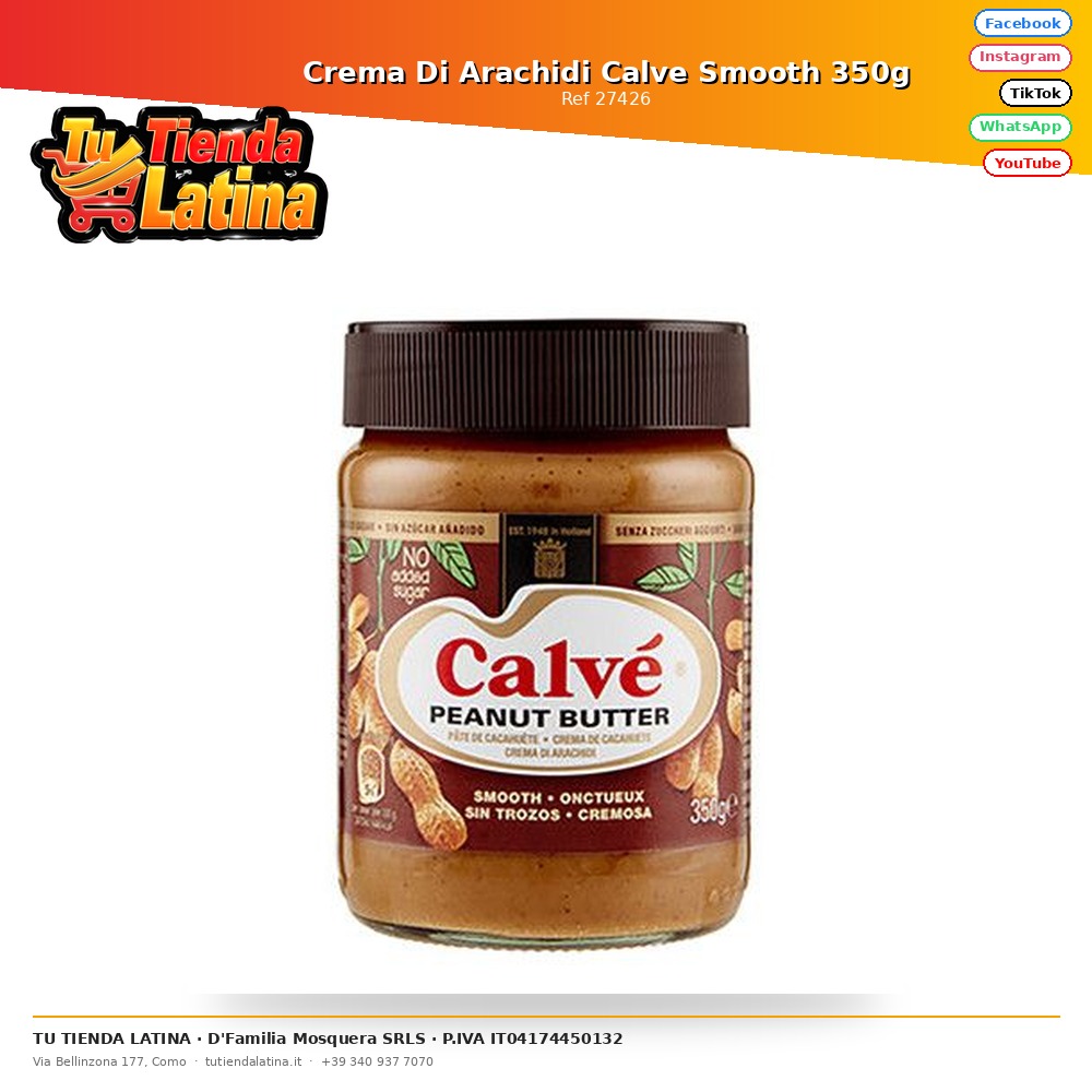 Calve Smooth Arachidi Cream 350g