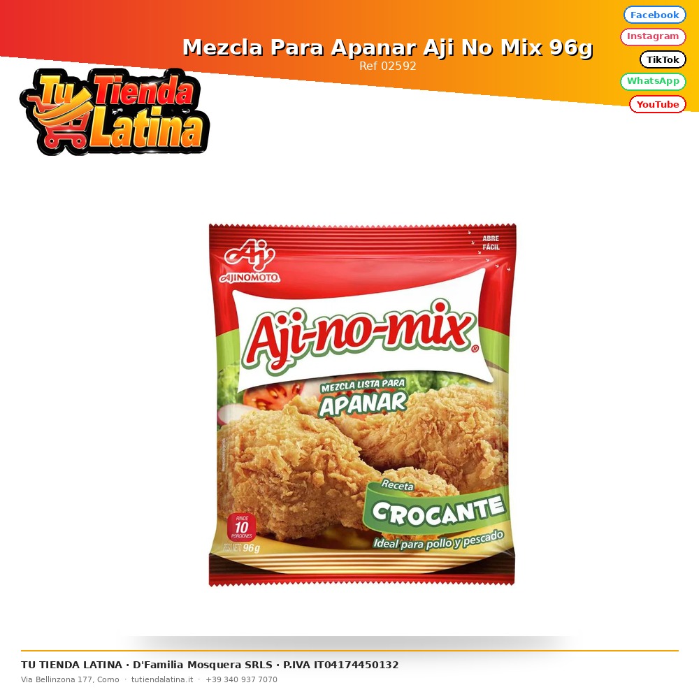 Mezcla Para Apanar Aji No Mix 96g