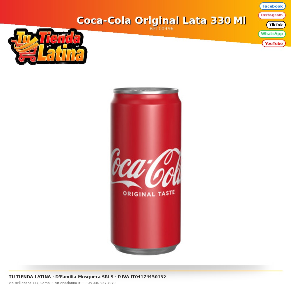 Coca-Cola Original Lata 330 ml