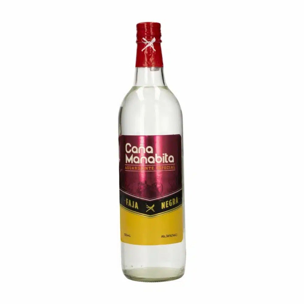 Caña Manabita Aguardiente Especial Faja Negra – 700 Ml – Licor Artesanal Ecuatoriano – 36% Vol.