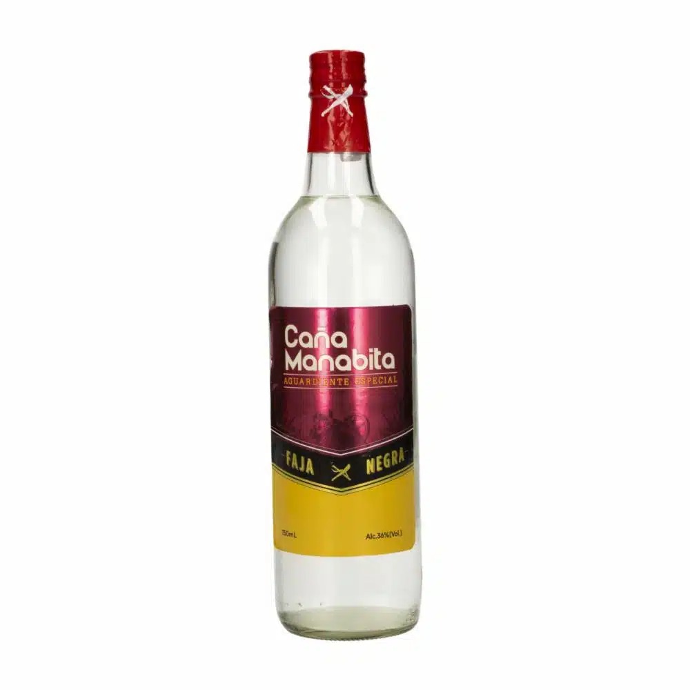 Caña Manabita Aguardiente Especial Faja Negra – 700 Ml – Licor Artesanal Ecuatoriano – 36% Vol.