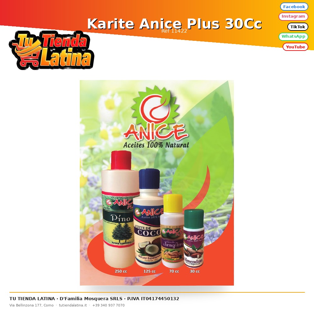 Karite Anice Plus 30Cc