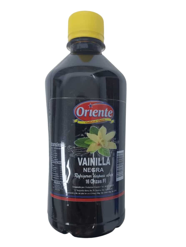 Esencia Vainilla Negra Grande 473ml Oriente