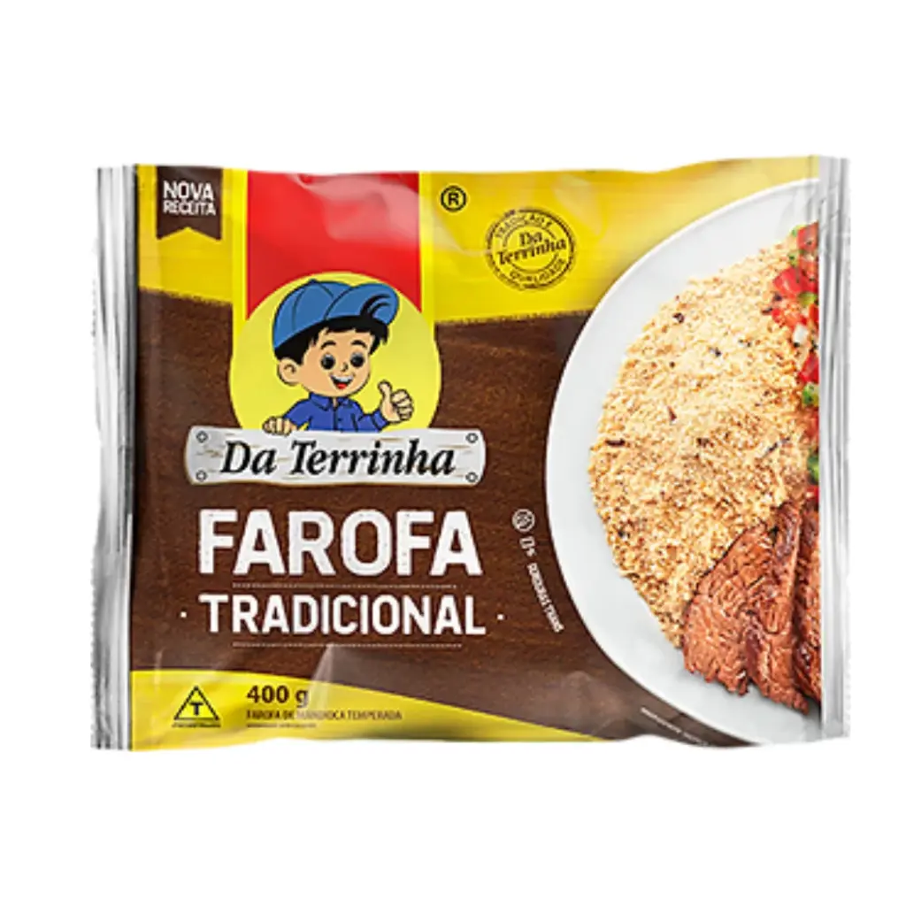 Da Terrinha Farofa Tradicional 400G