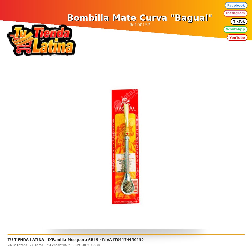 Bombilla Mate Curva "Bagual"