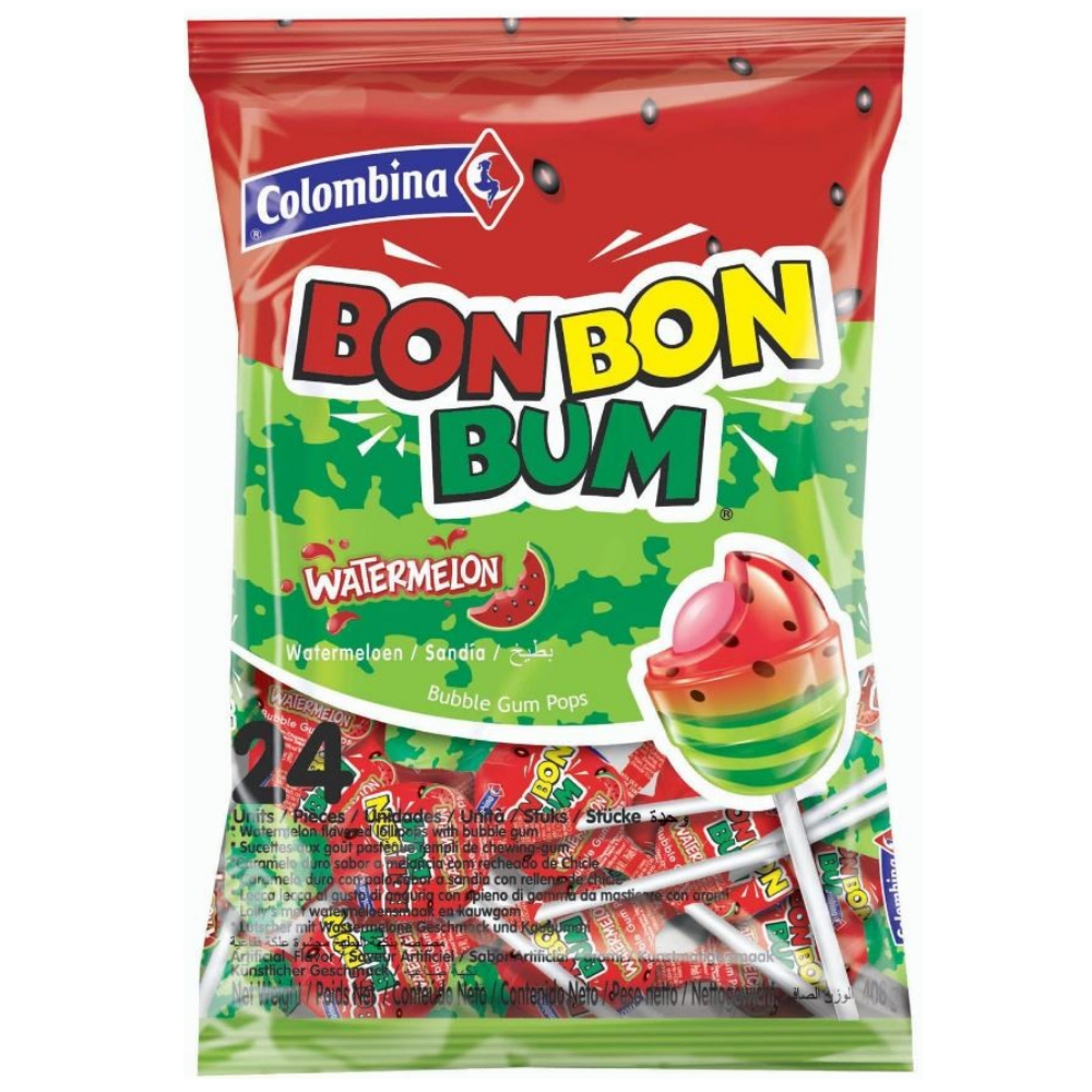 Chupete Bon Bon Bum Watermelon 24Und