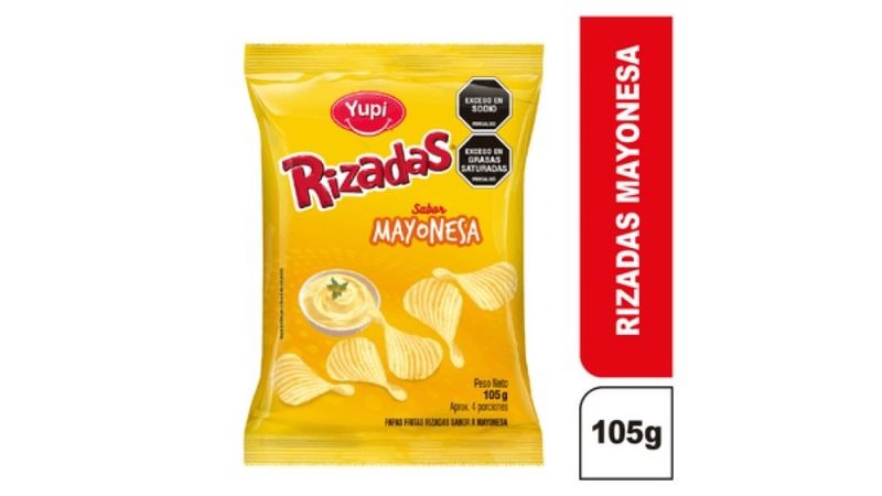 Yupi Rizadas Sabor Mayonesa