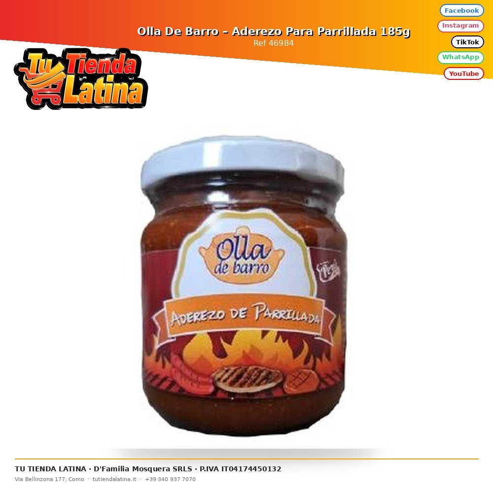 Pentola di terracotta – Condimento per barbecue 185 g
