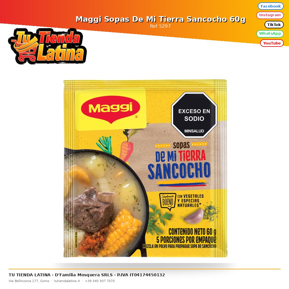 Maggi Zuppe Dalla Mia Terra Sancocho 60g