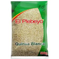 Quinua Blanca El Plebeyo 500g Grano Andino Rico En Proteínas Y Fibra​
