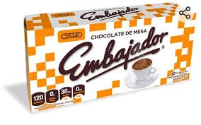 Chocolate Embajador 10 Tabletas 26Gr