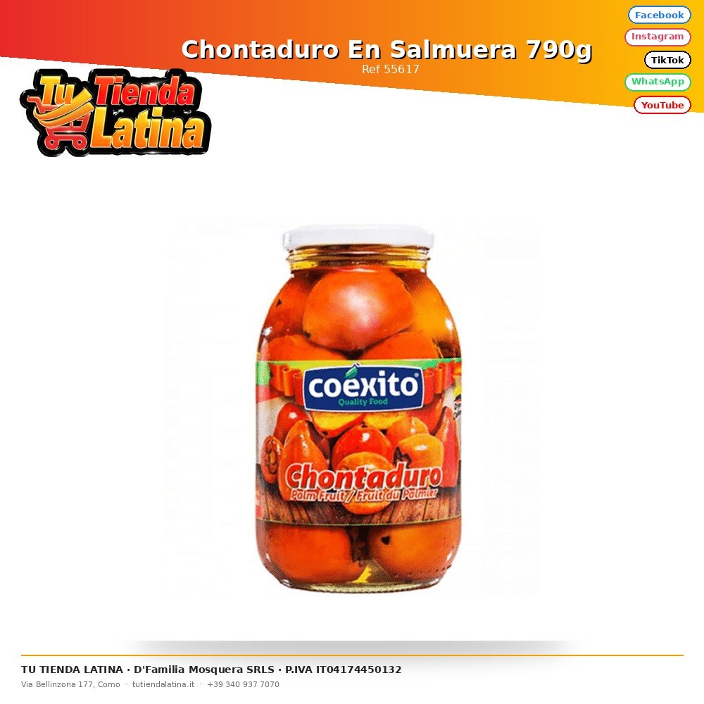 Chontaduro En Salmuera 790g