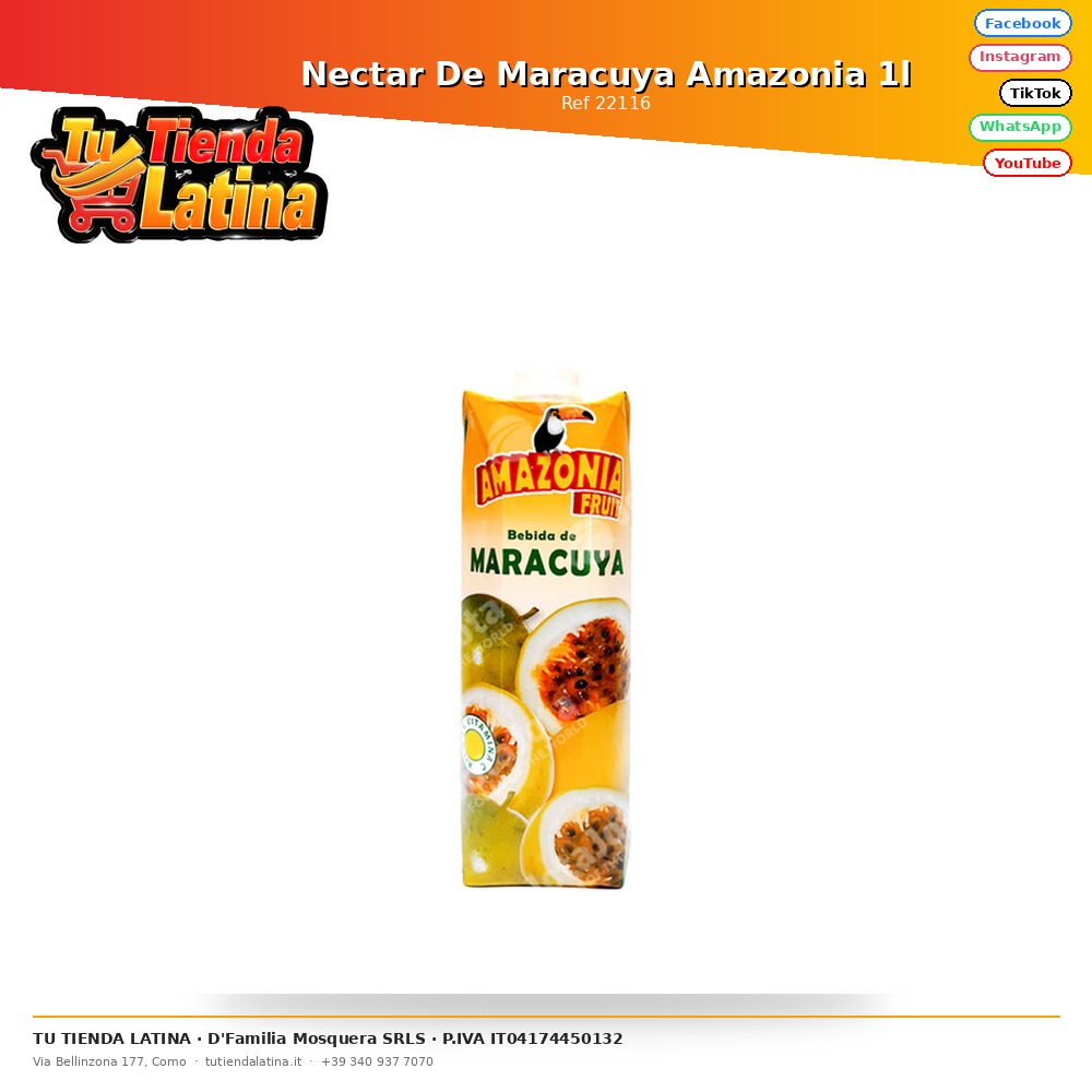 Nectar De Maracuya Amazonia 1l