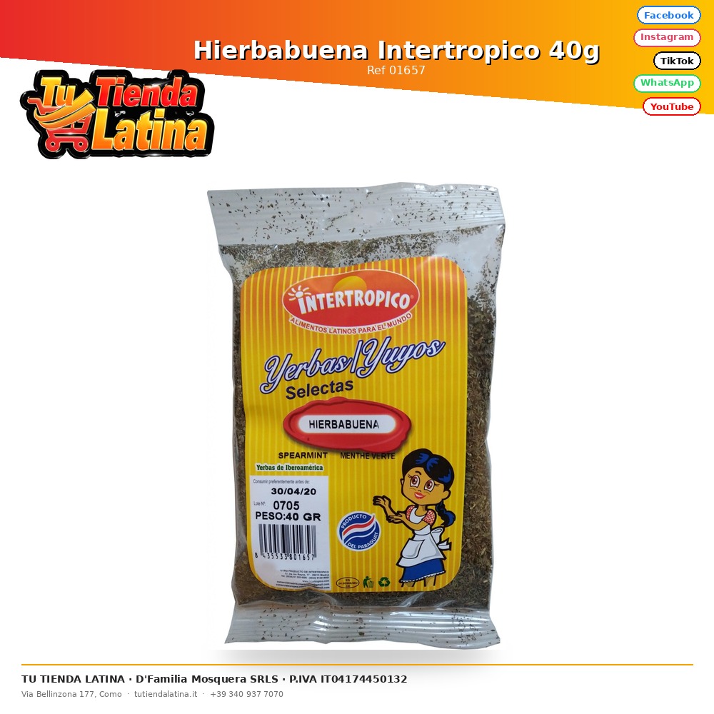 Hierbabuena Intertropico 40g