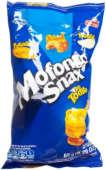 ​Mofongo Snax 65g Aperitivo Crujiente De Plátano, Yuca Y Chicharrón Con Toque De Ajo​ Frito Lay