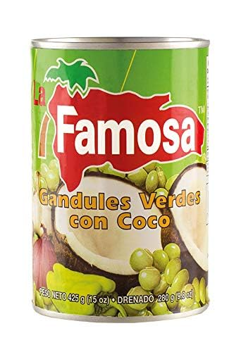 Guandules Verdes Con Coco La Famosa 425g