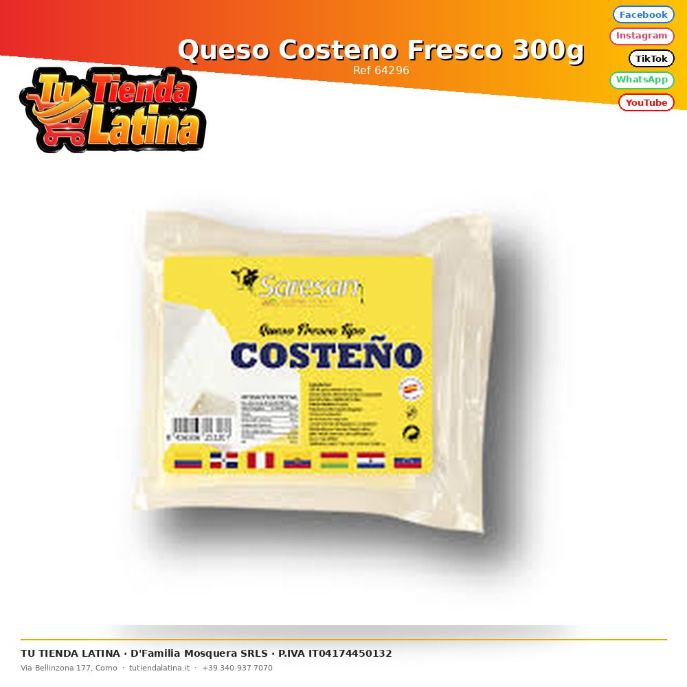 Queso Costeno Fresco 300g