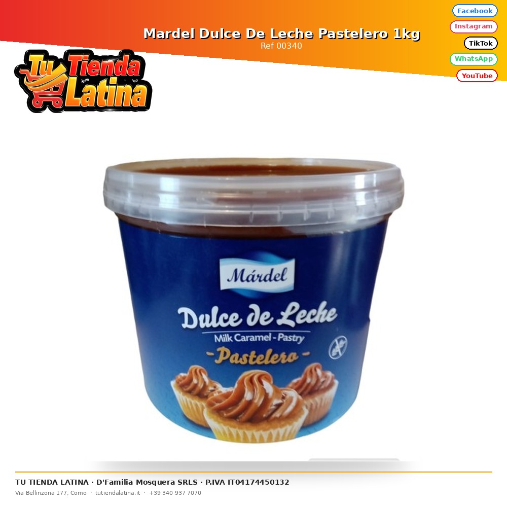 Mardel Dulce De Leche Pastry Maker 1kg