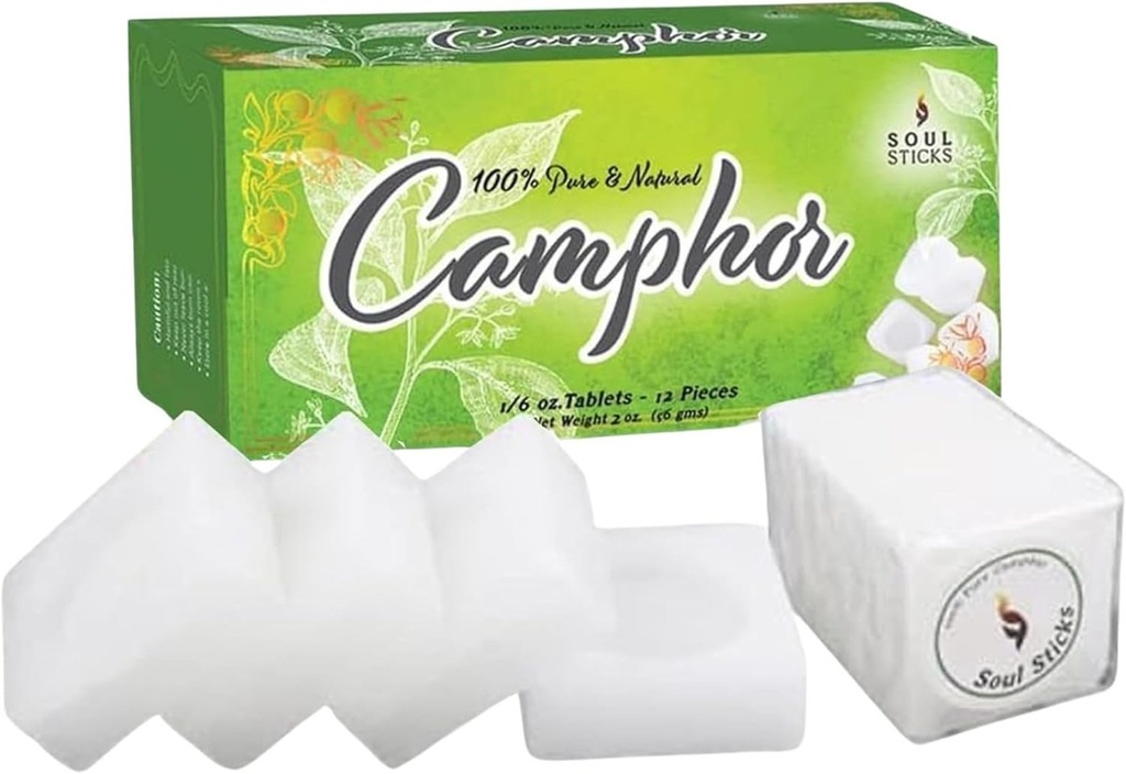 Alcanfor Puro – Cristales Aromáticos – 100% Natural Rino