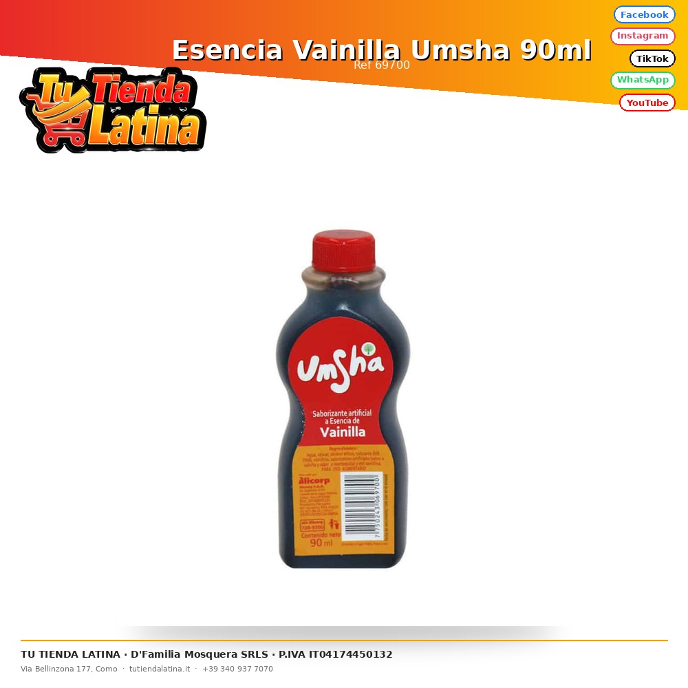 Essenza di vaniglia Umsha 90 ml