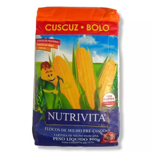 Cuscuz Bolo Nutrivita 500g Flocos De Milho