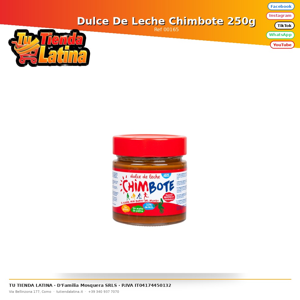 Dulce De Leche Chimbote 250g